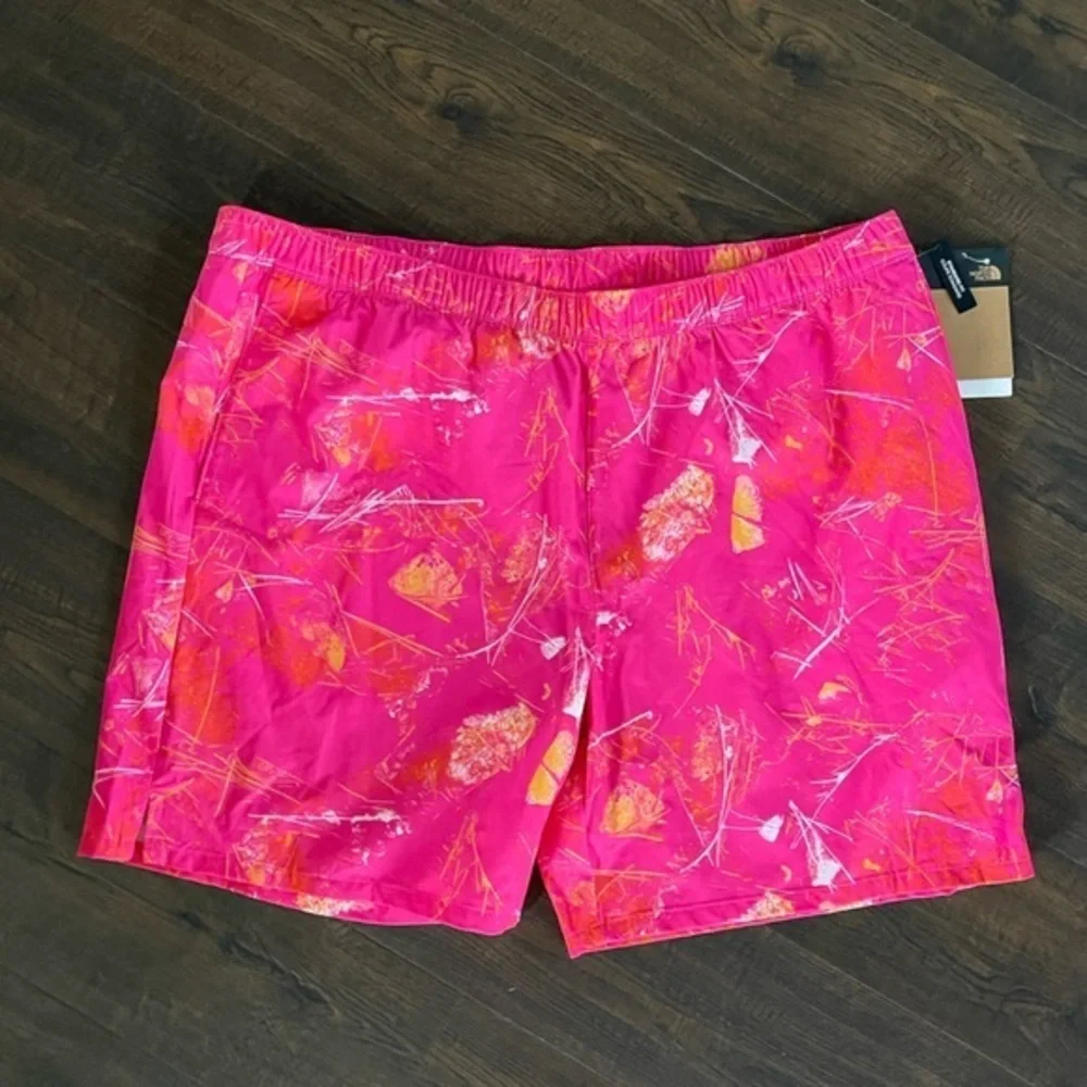 THE NORTH FACE Wander Shorts Pink Flower Lightweight FlashDry NWT Size XXL - Picture 6 of 13